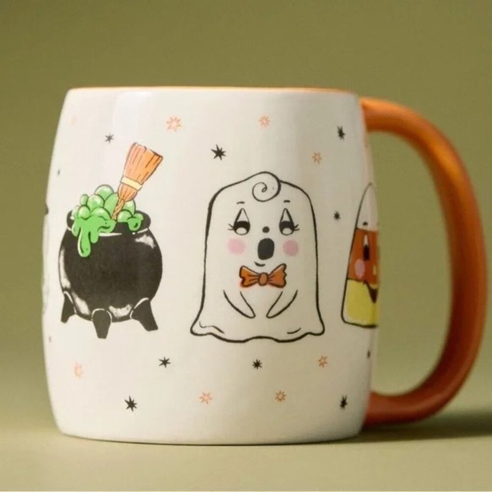NWT Anthropologie Spooky Friends Halloween Mug - Picture 2 of 2